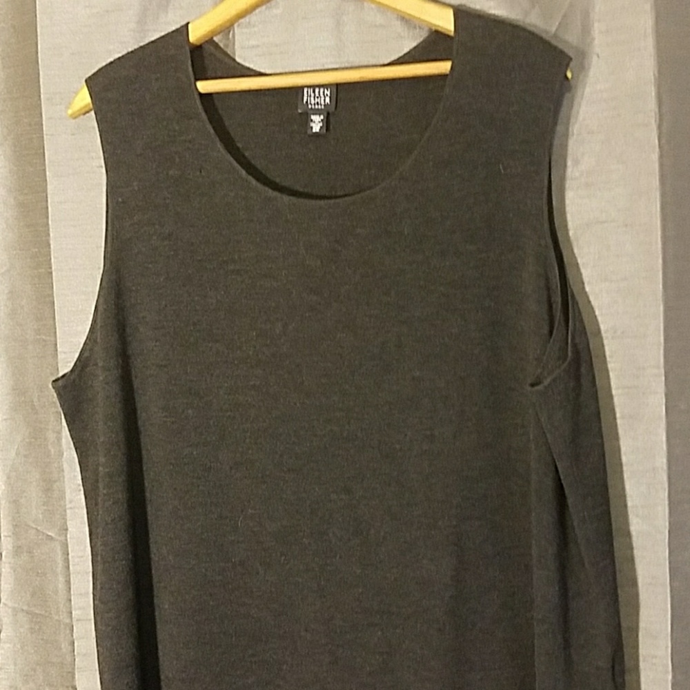Plus Size Eileen Fisher Merino Wool Shell